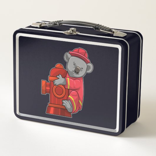Lunch Box Koala as Firefighter with Fire hydrant (Devant)