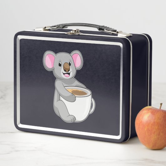 Lunch Box Koala avec Coffee Cup (En situation)