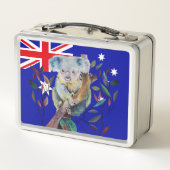 Lunch Box Koala avec drapeau australien (Dos)