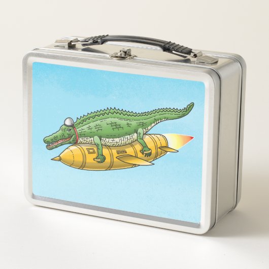 Lunch Box La Boîte à Repas du Crocodile Fusée (Devant)