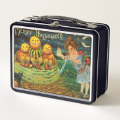 Lunch Box La brasse de la jeune sorcière : Hommes Citrouille (Devant)