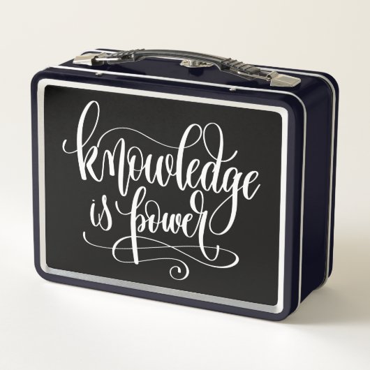 Lunch Box La connaissance est puissance (Dos)