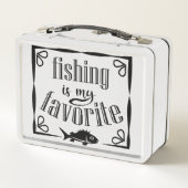 Lunch Box La pêche est ma citation préférée (Dos)