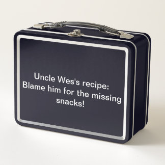 Lunch Box La recette de l'oncle Wes :