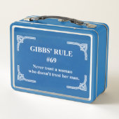 Lunch Box la règle 69 de Gibbs (Dos)