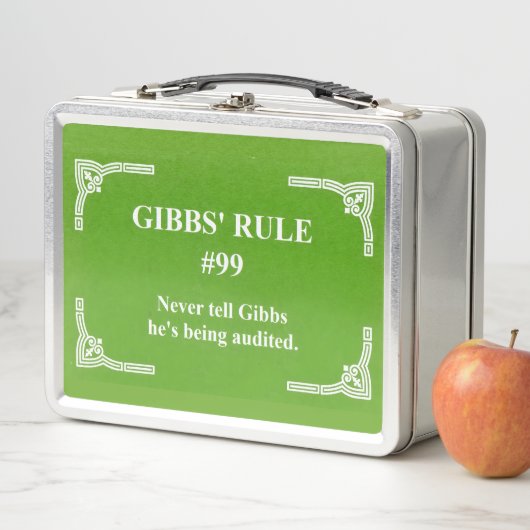 Lunch Box La règle 99 de Gibbs (En situation)