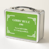 Lunch Box La règle 99 de Gibbs (Devant)