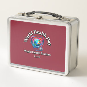 Lunch Box La Santé Mondiale Compte. Journée mondiale de la s