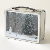 Lunch Box La scène de neige hivernale du voisin (Dos)