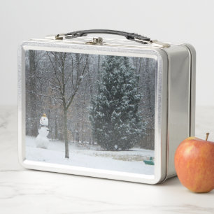 Lunch Box La scène de neige hivernale du voisin