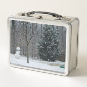 Lunch Box La scène de neige hivernale du voisin (Devant)