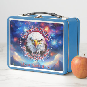 Lunch Box La Terre De La Liberté Maison Brown Eagle Feux D'A