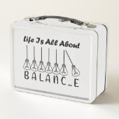Lunch Box La vie, c'est l'équilibre de l'inspiration de moti (Dos)
