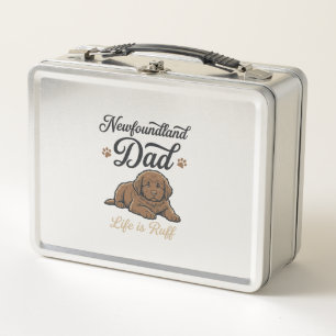 Lunch Box La vie de papa Terre-Neuve est rude Vintage T-shir