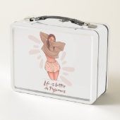 Lunch Box La vie est meilleure à Pajamas Cute girl (Dos)