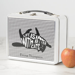 Lunch Box La vie est meilleure avec la typographie