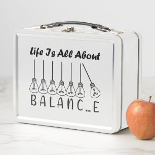 Lunch Box La vie est tout sur l'équilibre inspiration motiva
