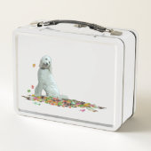 Lunch Box Labradoodle Chien Dans La Boîte À Déjeuner Feuille (Dos)