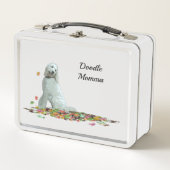Lunch Box Labradoodle Chien Dans La Boîte À Déjeuner Feuille (Devant)
