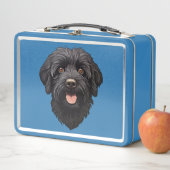 Lunch Box Labradoodle Chien noir (En situation)