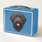 Lunch Box Labradoodle Chien noir (Devant)