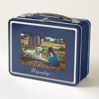 Lunch Box Labrador Dog Girl Woodland Woofland Pet Suitcase