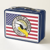 Lunch Box L'Aigle Amérique vole vite (Dos)