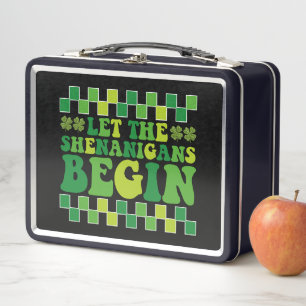 Lunch Box Laissez les Shenanigans commencer Irish Groovy Rét
