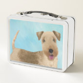 Lunch Box Lakeland Terrier Peinture - Cute Original Chien Ar (Dos)
