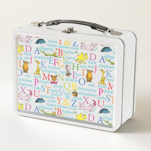 Lunch Box L'alphabet du Dr Seuss avec des mots (Devant)