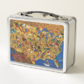 Lunch Box L'Amérique de William Gropper - folklore de bande (Dos)