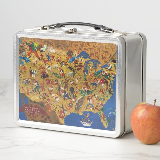 Lunch Box L'Amérique de William Gropper - folklore de bande (En situation)