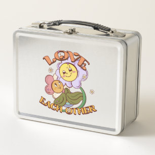 Lunch Box L'Amour L'Un L'Autre Design floral lunaire
