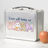 Lunch Box L'Amour Nous Tiendra Chauds | Adorable Unicorn Win (En situation)