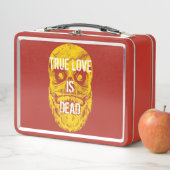 Lunch Box L'Amour Vrai Est Mort, Gros Crâne Jaune (En situation)