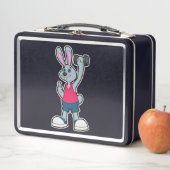 Lunch Box Lapin à la gym avec haltère (En situation)