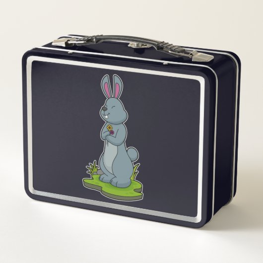 Lunch Box Lapin aux fleurs (Dos)
