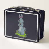 Lunch Box Lapin aux fleurs (Devant)