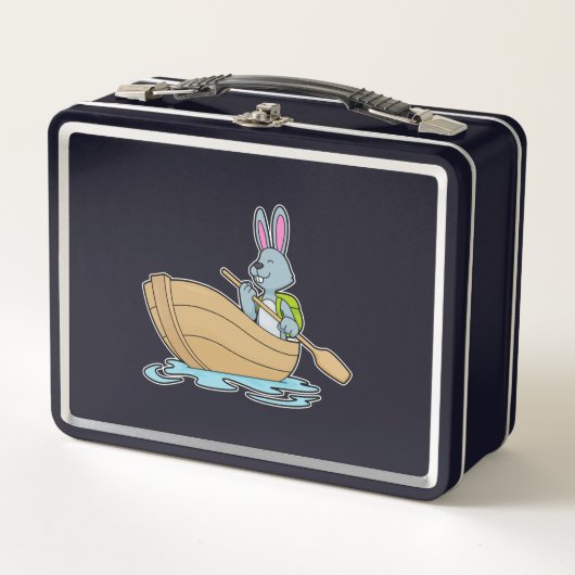 Lunch Box Lapin avec bateau et pédale (Devant)