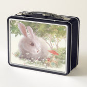 Lunch Box Lapin avec Fleurs (Dos)