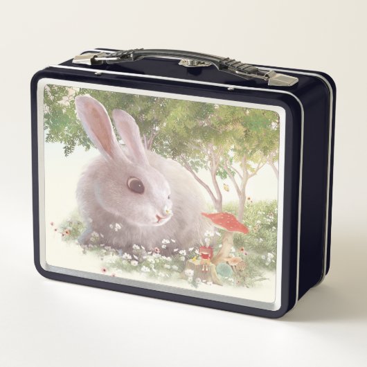 Lunch Box Lapin avec Fleurs (Dos)