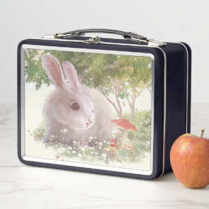 Lunch Box Lapin avec Fleurs