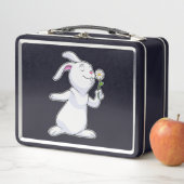 Lunch Box Lapin avec marguerite (En situation)