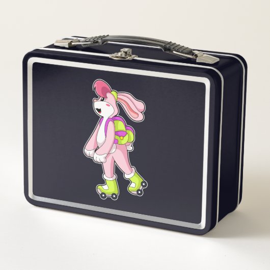 Lunch Box Lapin avec roulettes (Devant)