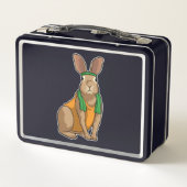 Lunch Box Lapin comme coureur avec serviette (Dos)