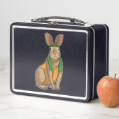 Lunch Box Lapin comme coureur avec serviette (En situation)