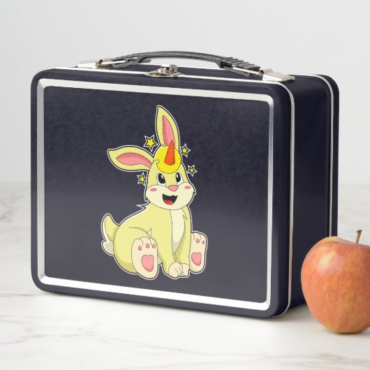 Lunch Box Lapin comme licorne (En situation)