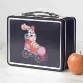 Lunch Box Lapin comme Patineur Inline avec Patins Inline (En situation)