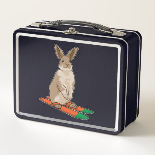 Lunch Box Lapin comme skieur avec ski