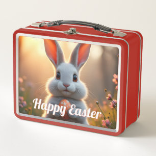 Lunch Box Lapin de Pâques joyeux dans la magie du printemps